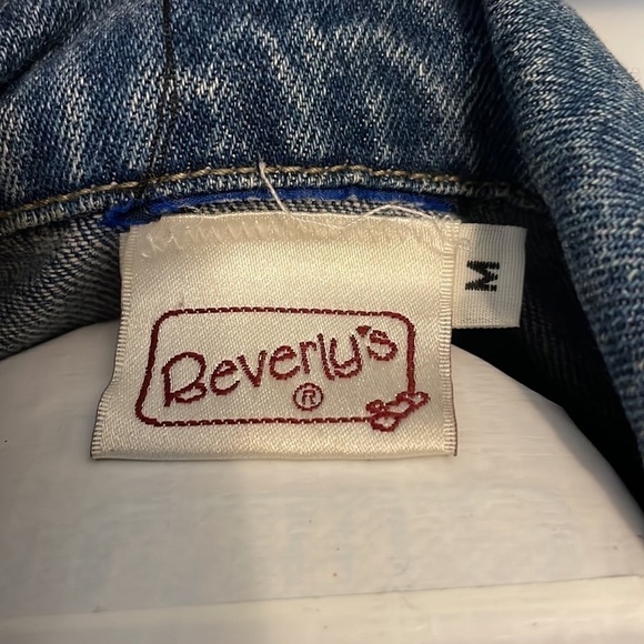 VINTAGE 80’s 90’s Denim School Teachers Appliqué Embroidered Zip Jacket - Picture 7 of 8